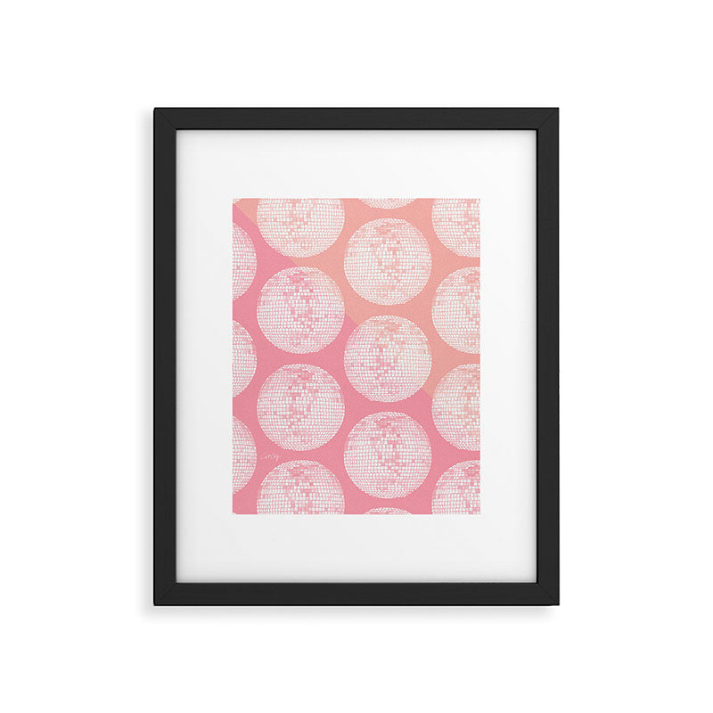 Disco Ball - Blush Framed Art Print Gallery Image 4