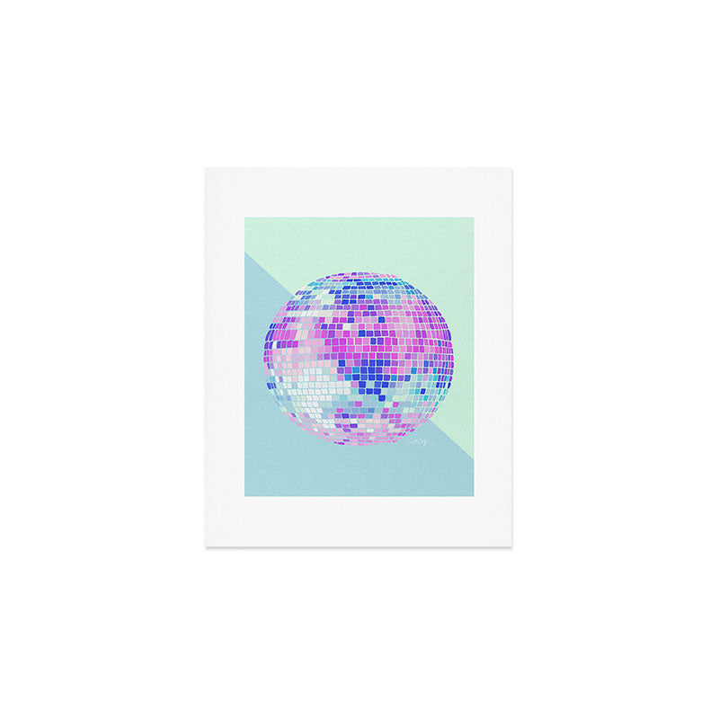 Disco Ball â Indigo Art Print Gallery Image 1