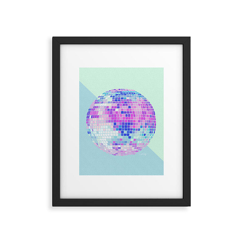Disco Ball â Indigo Framed Art Print Gallery Image 6