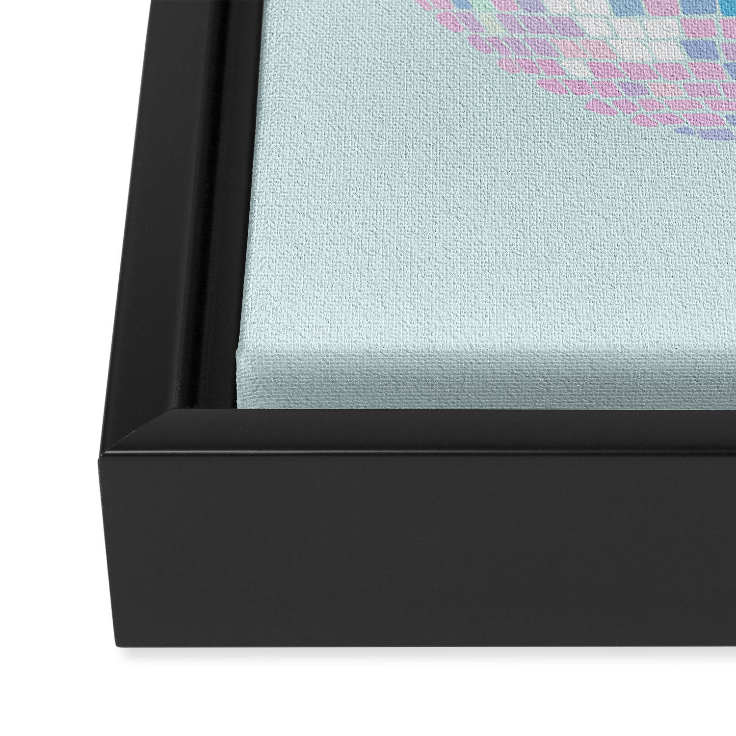 Disco Ball â Pastel Framed Canvas Print Gallery Image 3