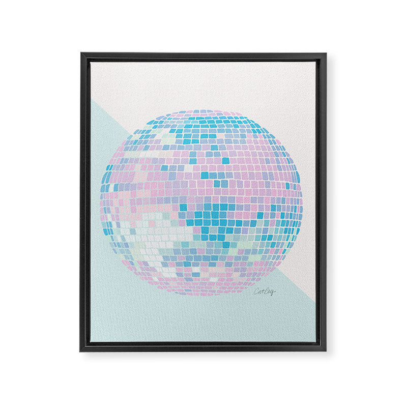 Disco Ball â Pastel Framed Canvas Print Gallery Image 8