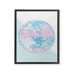 Disco Ball â Pastel Framed Canvas Print Gallery Image 8