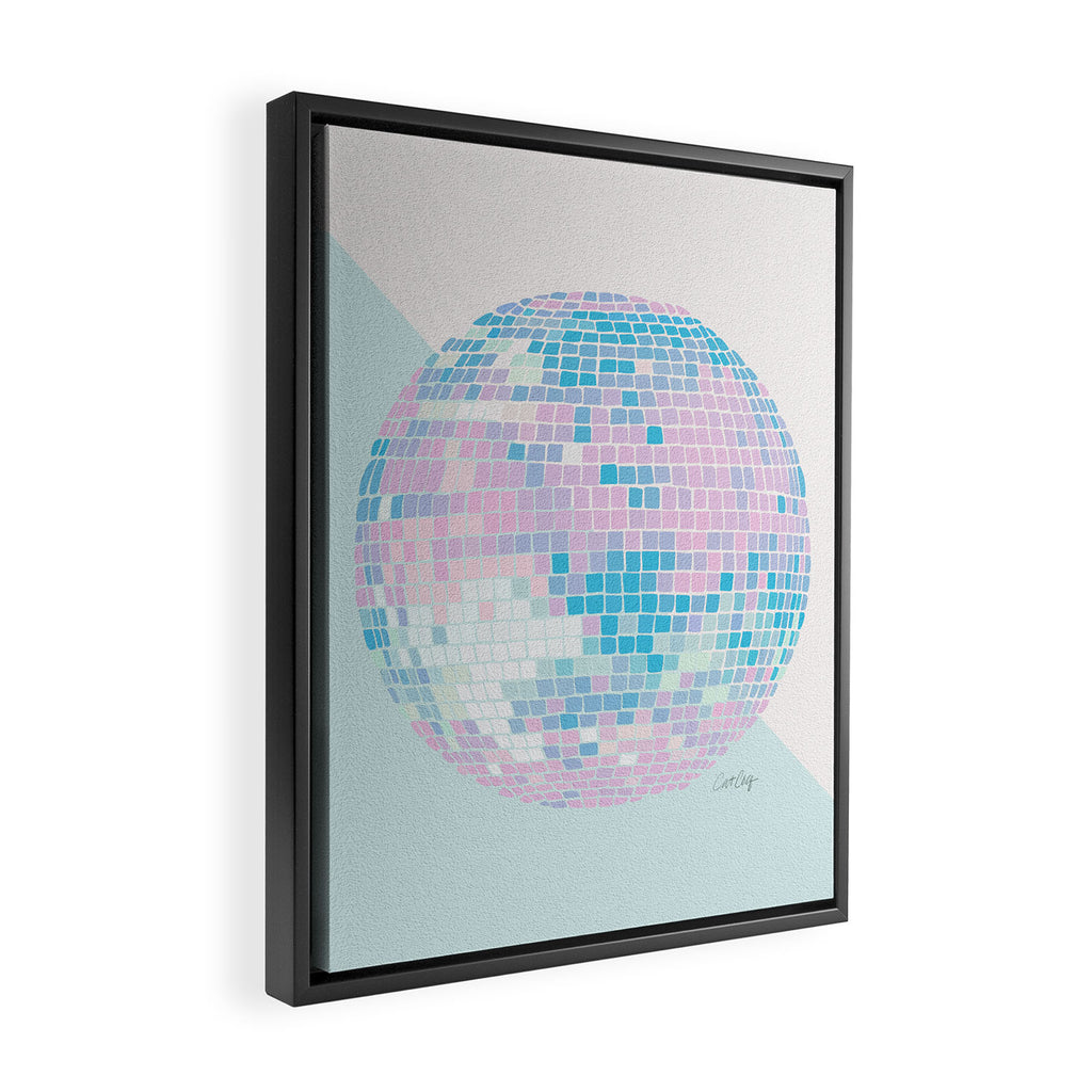 Disco Ball â Pastel Framed Canvas Print Gallery Image 2