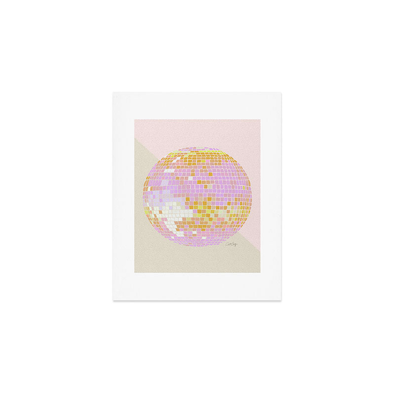 Disco Ball - Peach Art Print Gallery Image 1