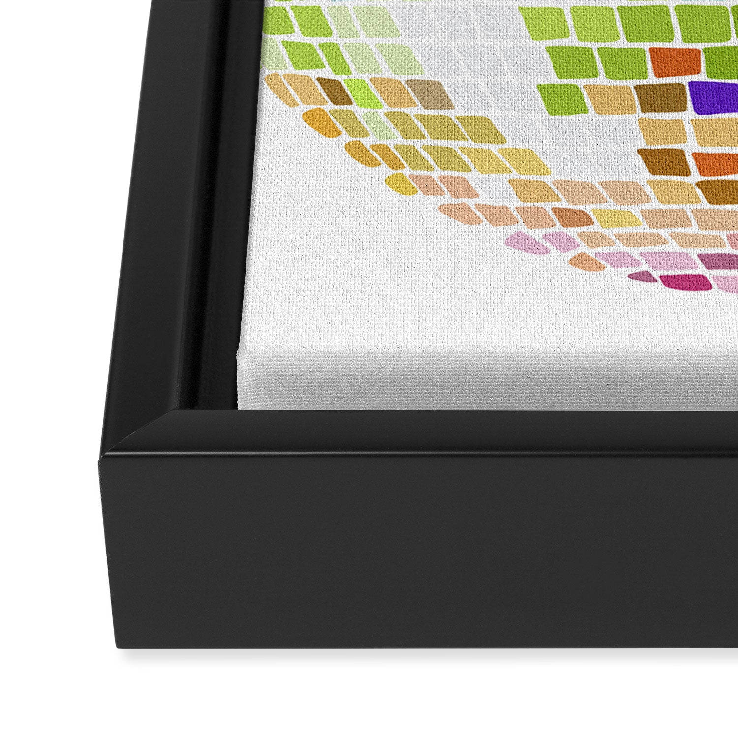 Disco Ball â Rainbow Framed Canvas Print Gallery Image 3