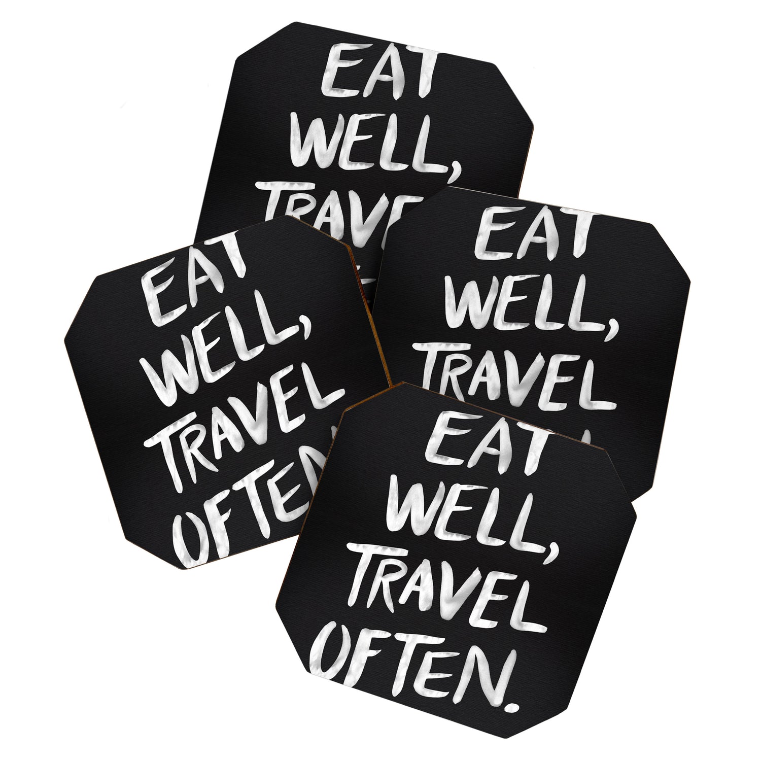 Eat Well, Travel Often Coaster Gallery Image 1