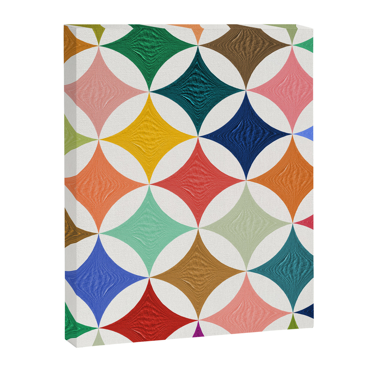 Eclipse Pattern - Rainbow Palette Canvas Print Gallery Image 8