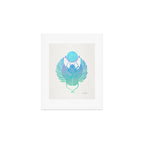 Egyptian Scarab - Turquoise OmbrÃ© Art Print Gallery Image 1