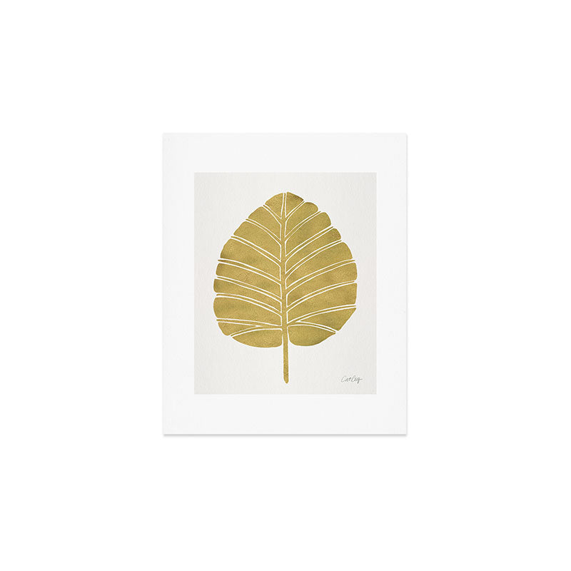 Elephant Ear Alocasia - Gold Palette Art Print Gallery Image 1