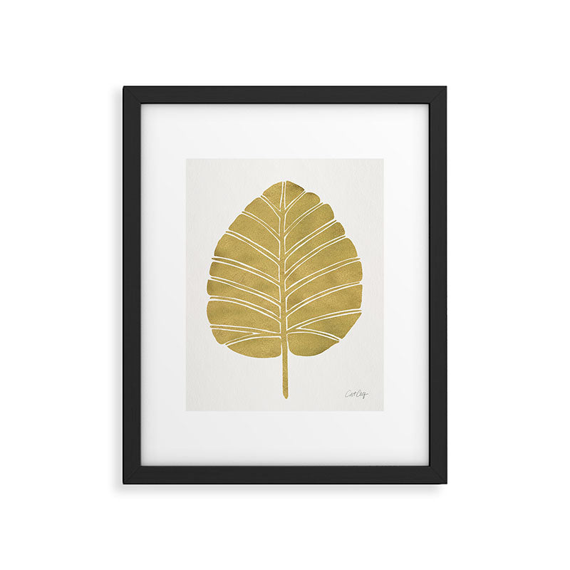 Elephant Ear Alocasia - Gold Palette Framed Art Print Gallery Image 6