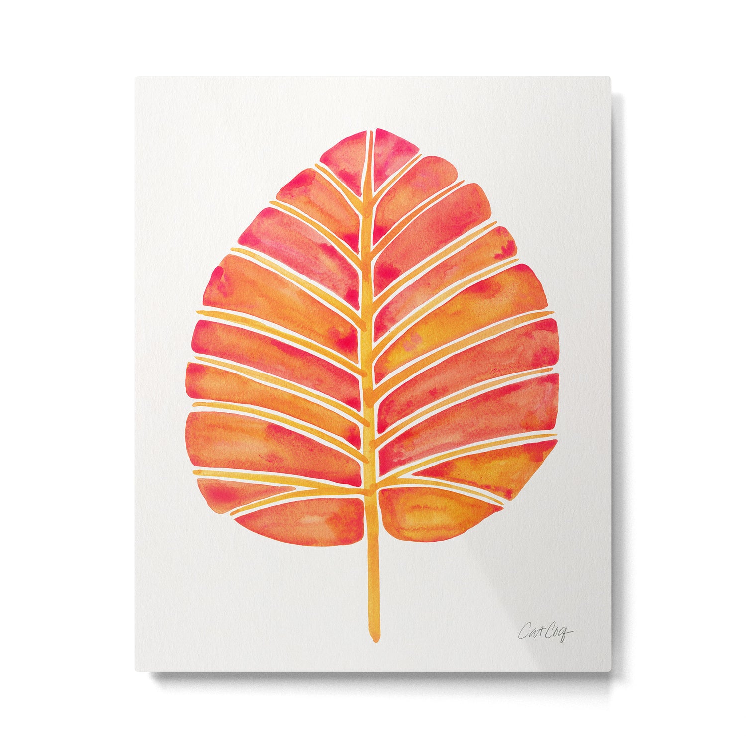 Elephant Ear Alocasia - Peach Palette Metal Print Gallery Image 6