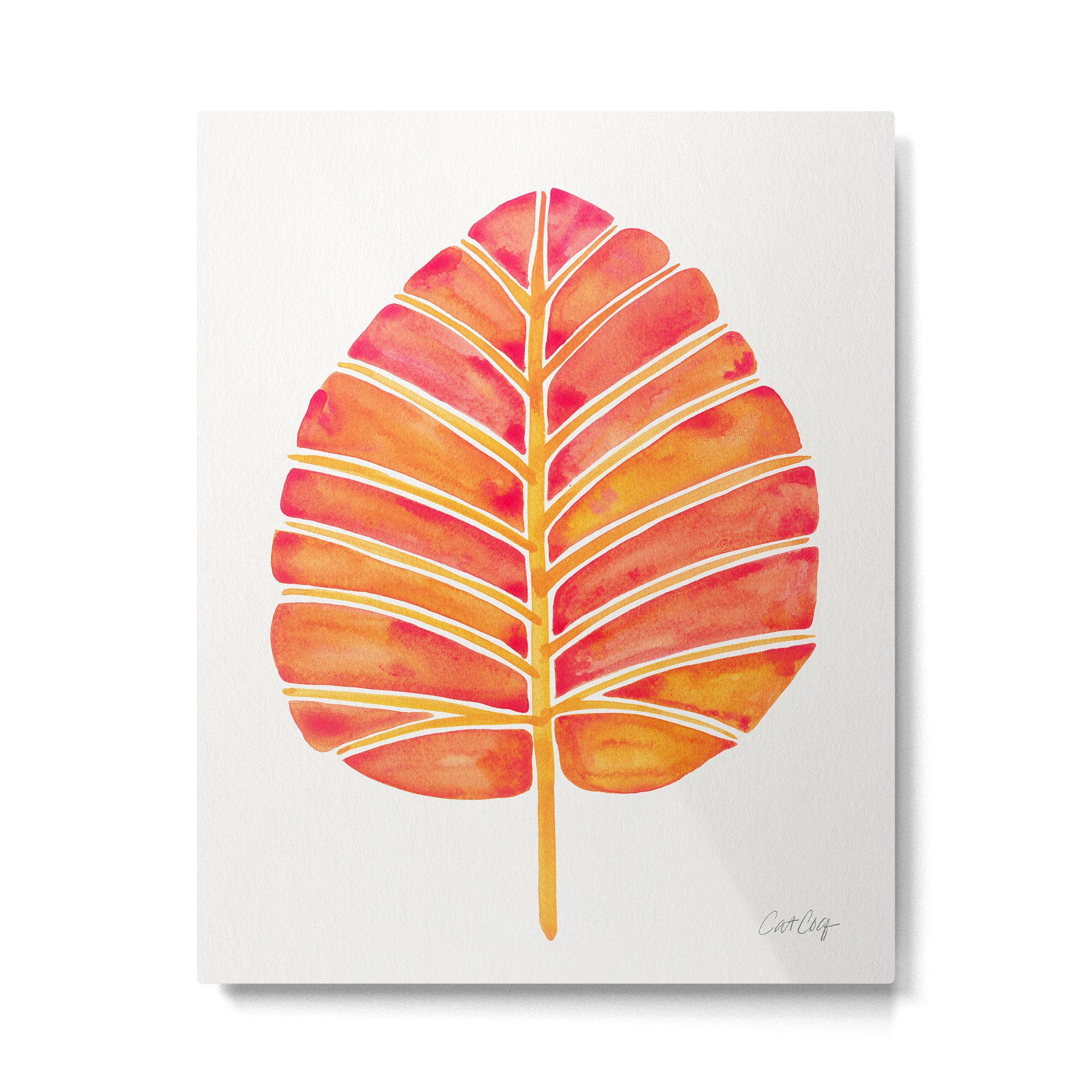Elephant Ear Alocasia - Peach Palette Metal Print Gallery Image 6