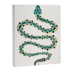 Emerald & Gold Serpent Canvas Print Gallery Image 6
