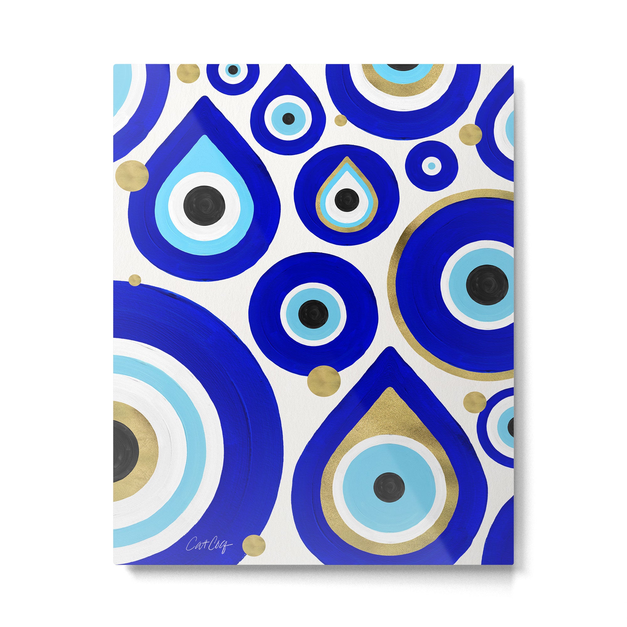 Evil Eye Charms on White Metal Print Gallery Image 6