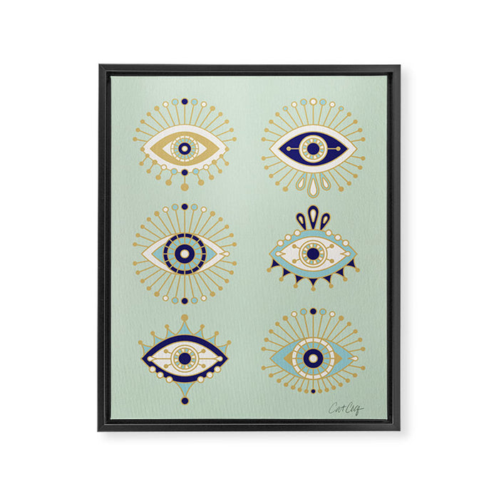 Evil Eye Collection Framed Canvas Print Gallery Image 1