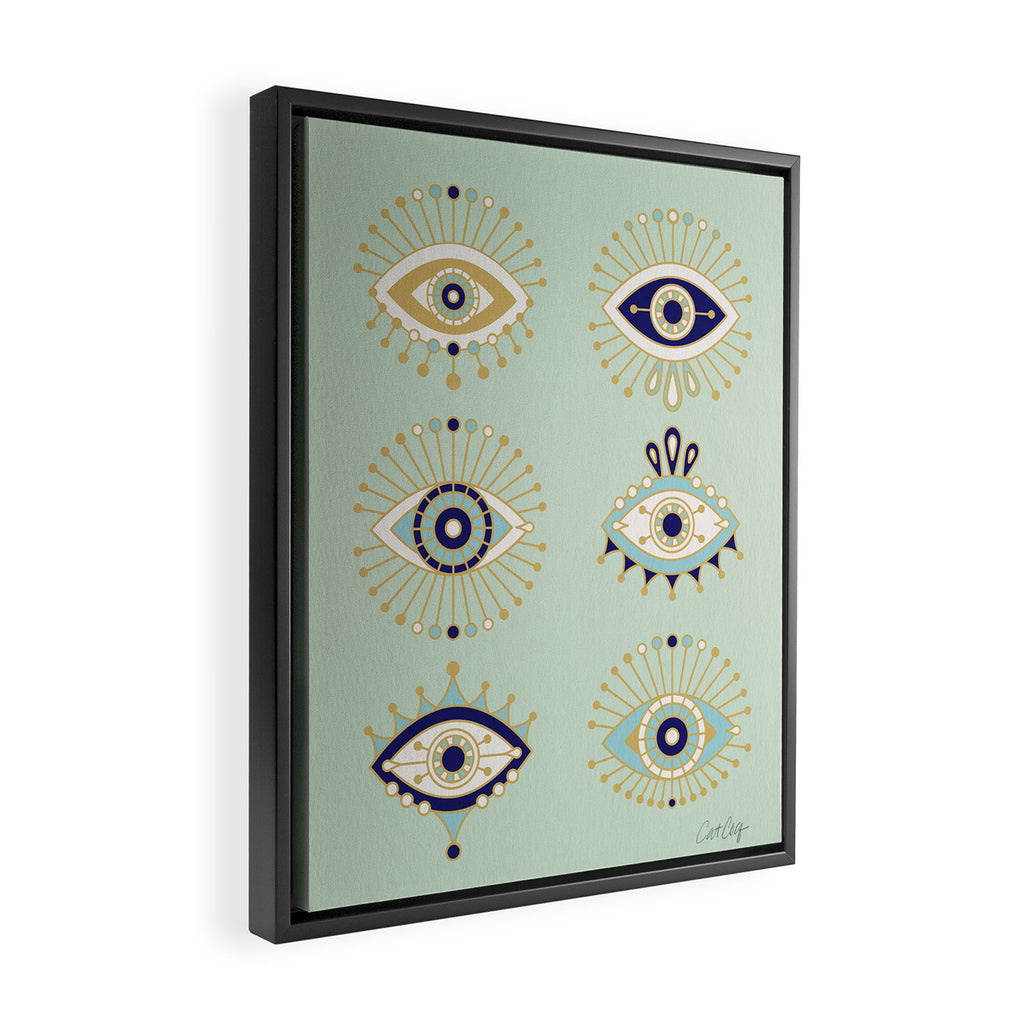 Evil Eye Collection Framed Canvas Print Gallery Image 2