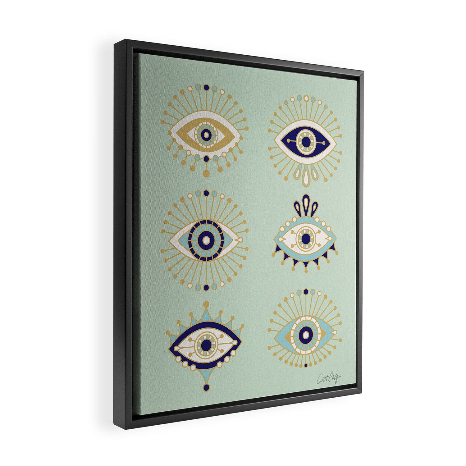 Evil Eye Collection Framed Canvas Print Gallery Image 2