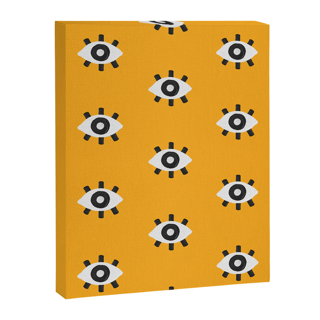 Evil Eye Dots - Marigold Palette Canvas Print Gallery Image 8