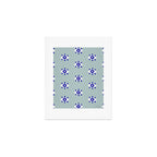 Evil Eye Dots - Mint & Navy Art Print Gallery Image 1