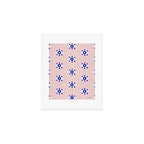 Evil Eye Dots - Navy & Blush Palette Art Print Gallery Image 1