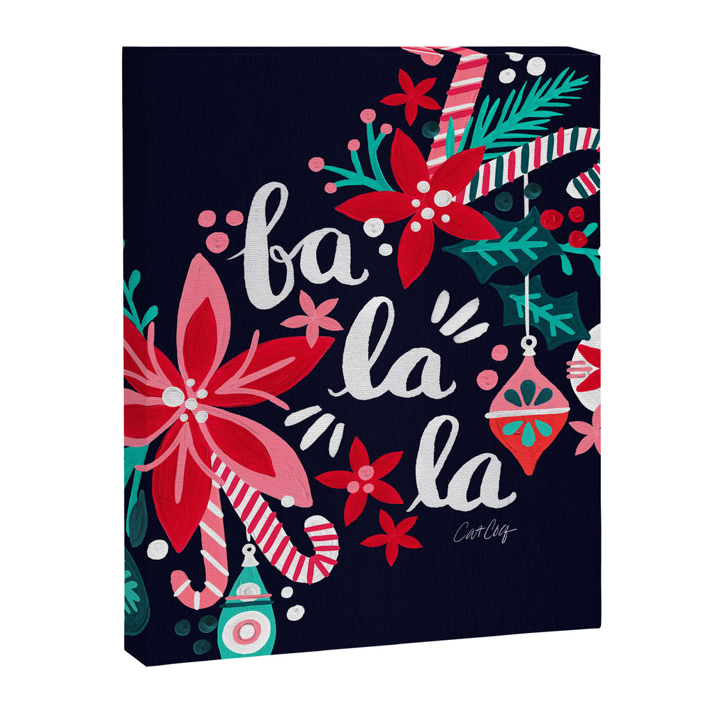 Fa La La Bouquet - Navy Canvas Print Gallery Image 8