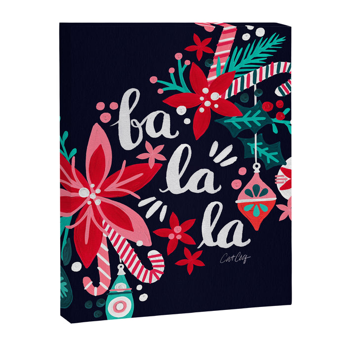 Fa La La Bouquet - Navy Canvas Print Gallery Image 1