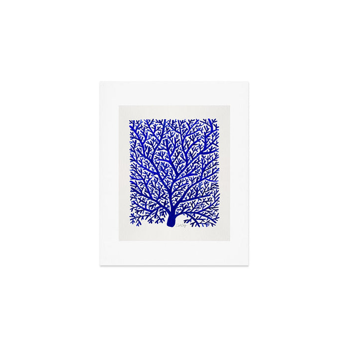 Fan Coral - Navy Art Print Gallery Image 1