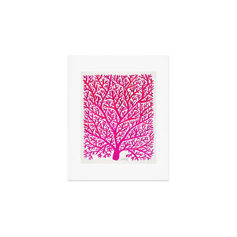 Fan Coral - Pink OmbrÃ© Art Print Gallery Image 1
