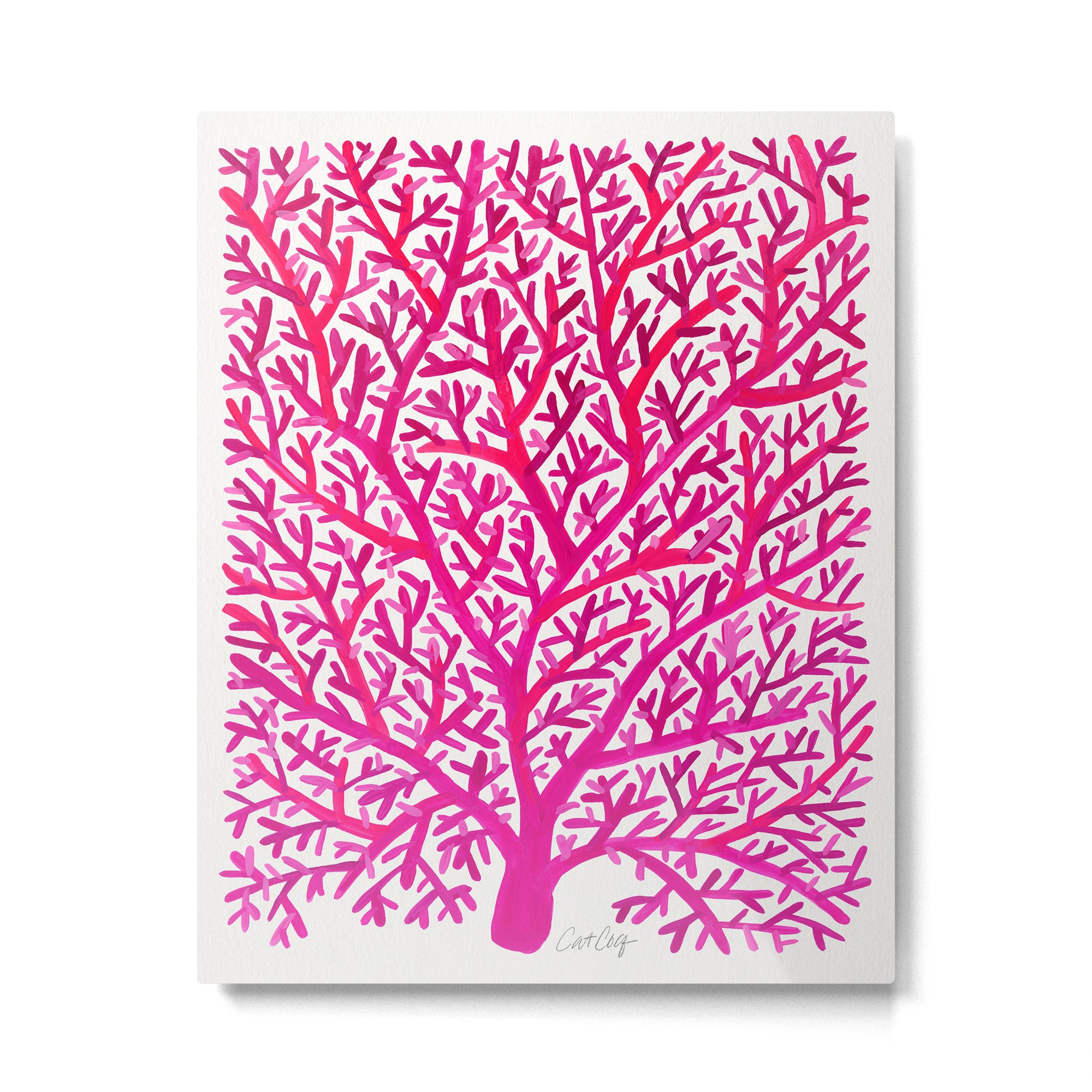 Fan Coral - Pink OmbrÃ© Metal Print Gallery Image 4