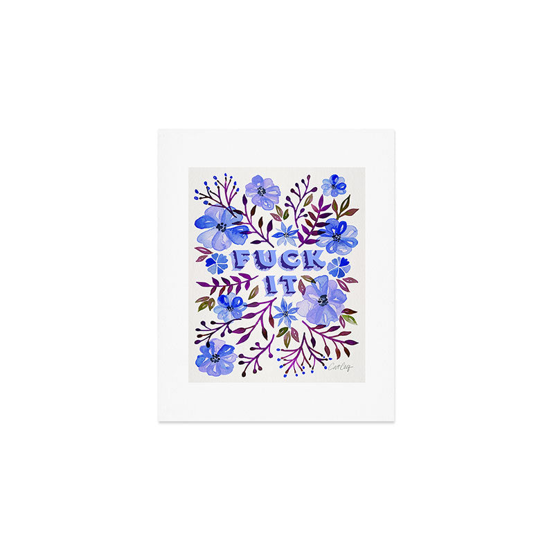 F*ck It - Blueberry Palette Art Print Gallery Image 1
