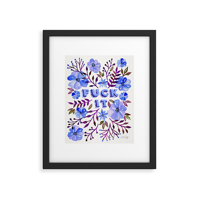 F*ck It - Blueberry Palette Framed Art Print Gallery Image 5