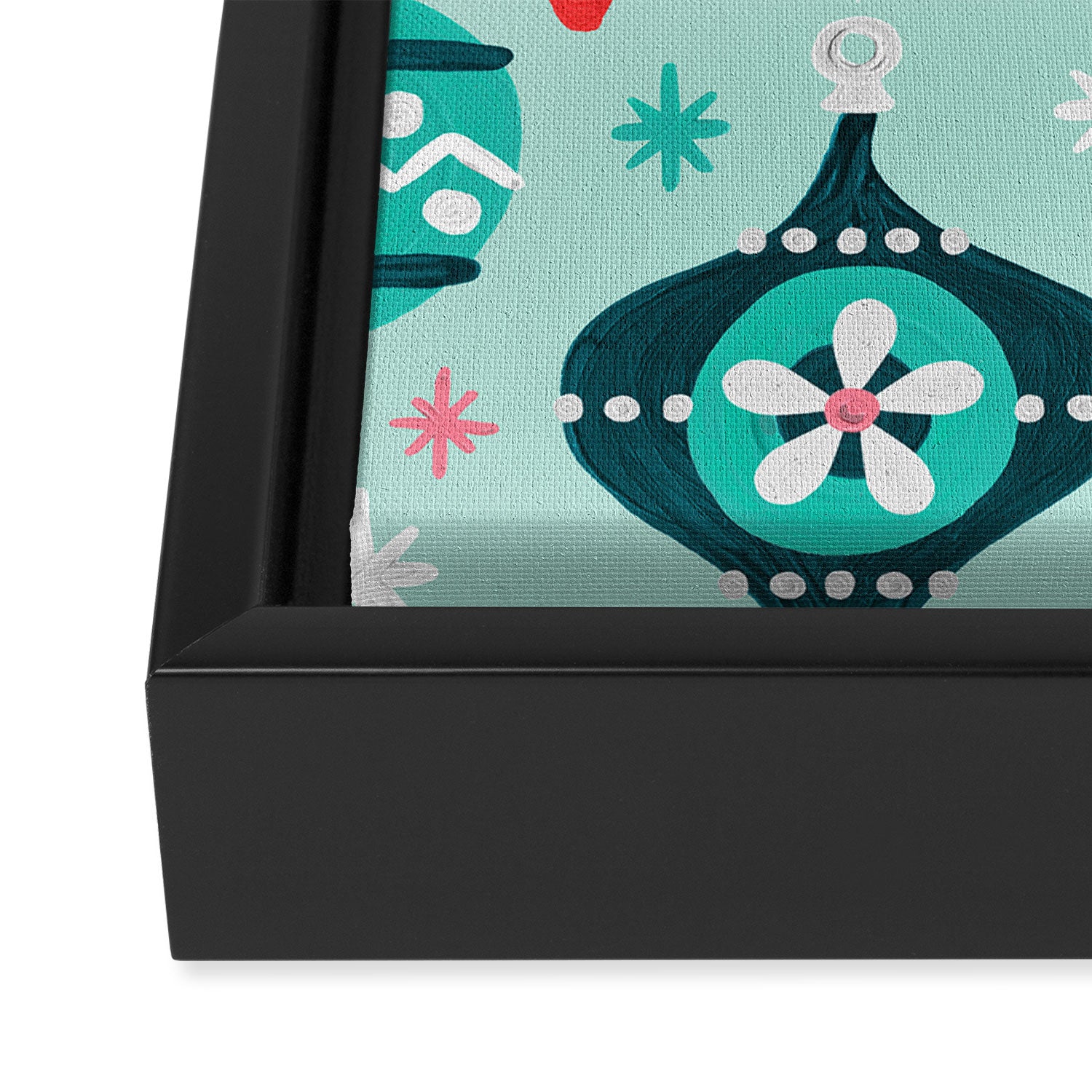 Festive As Fuck - Mint Palette Framed Canvas Print Gallery Image 3