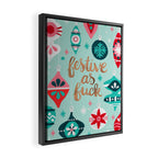 Festive As Fuck - Mint Palette Framed Canvas Print Gallery Image 2