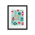 Festive As Fuck - Mint Palette Framed Art Print Gallery Image 5