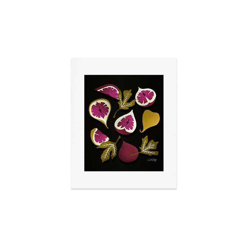 Fig Collection â Charcoal Art Print Gallery Image 1