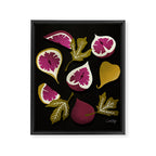 Fig Collection â Charcoal Framed Canvas Print Gallery Image 6