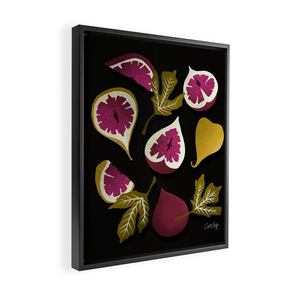 Fig Collection â Charcoal Framed Canvas Print Gallery Image 2