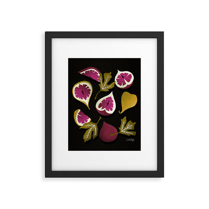 Fig Collection â Charcoal Framed Art Print Gallery Image 1