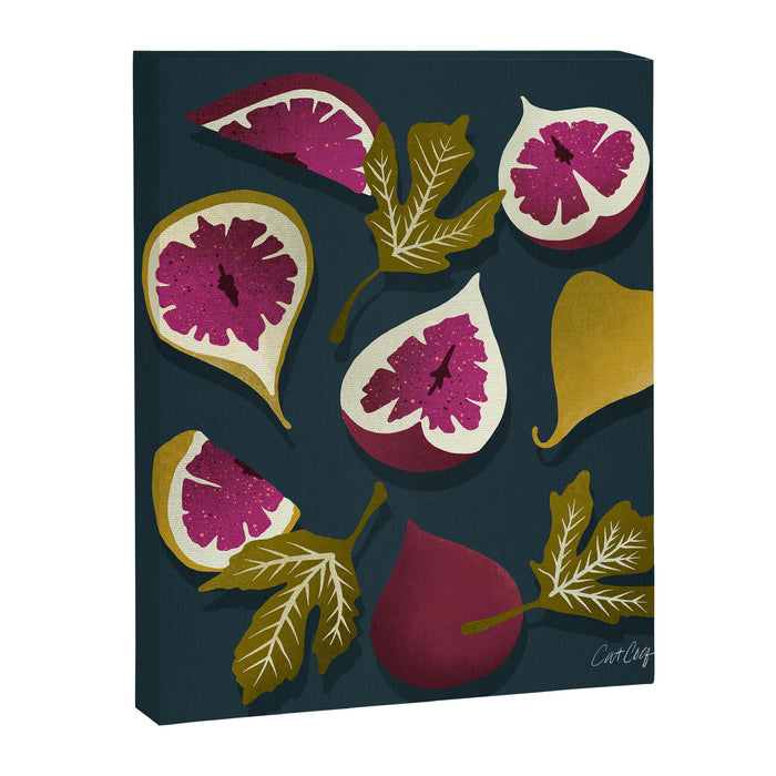 Fig Collection â Teal Canvas Print Gallery Image 1
