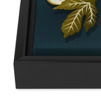 Fig Collection â Teal Framed Canvas Print Gallery Image 3