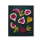 Fig Collection â Teal Framed Canvas Print Gallery Image 8