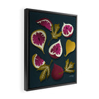Fig Collection â Teal Framed Canvas Print Gallery Image 2