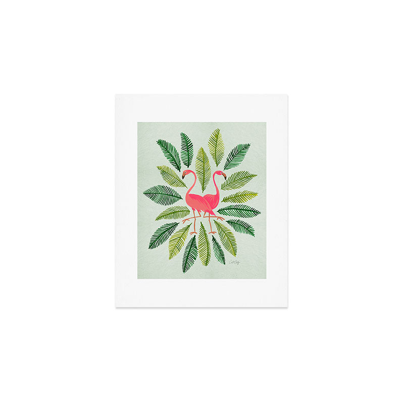 Flamingos Art Print Gallery Image 1