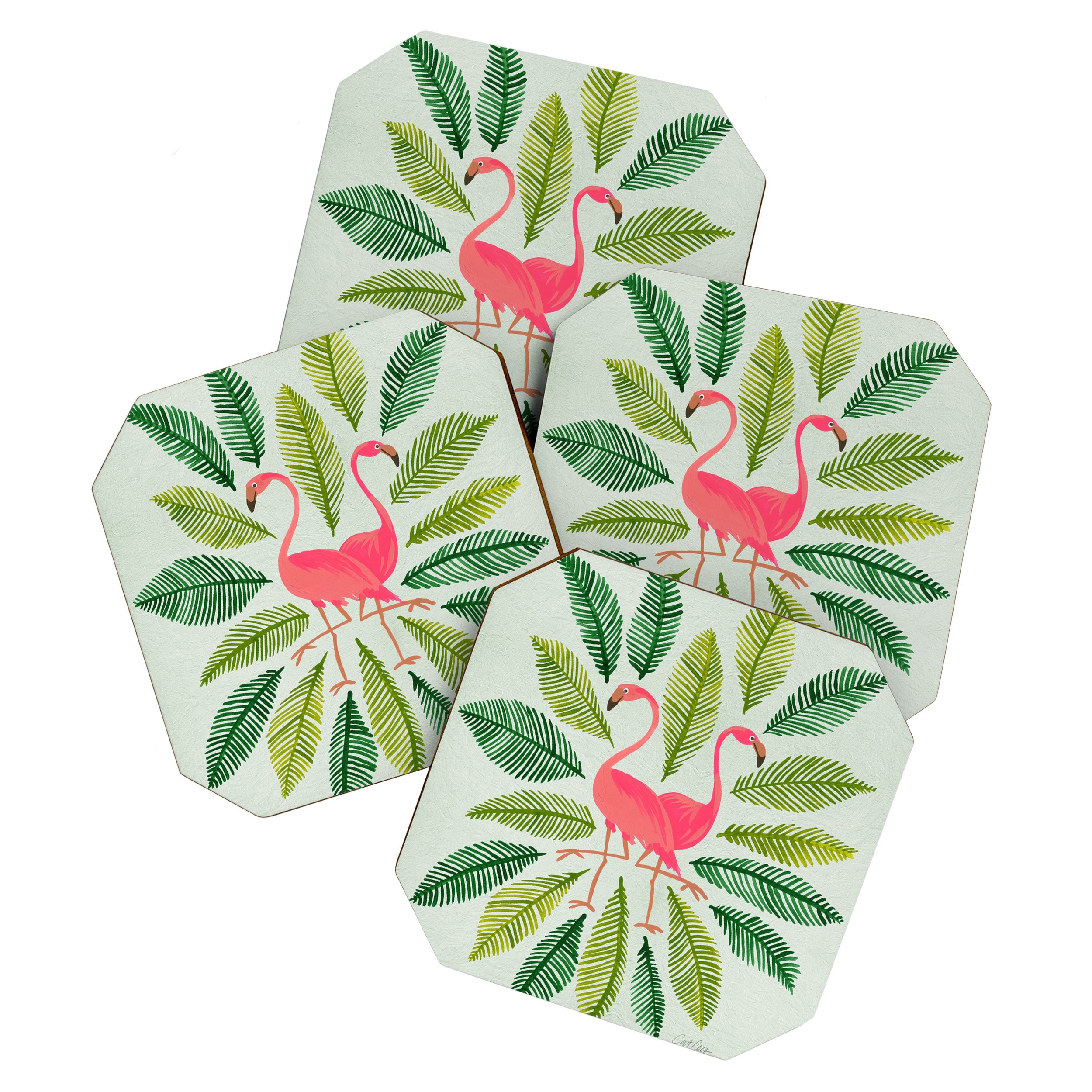 Flamingos Coaster Gallery Image 1