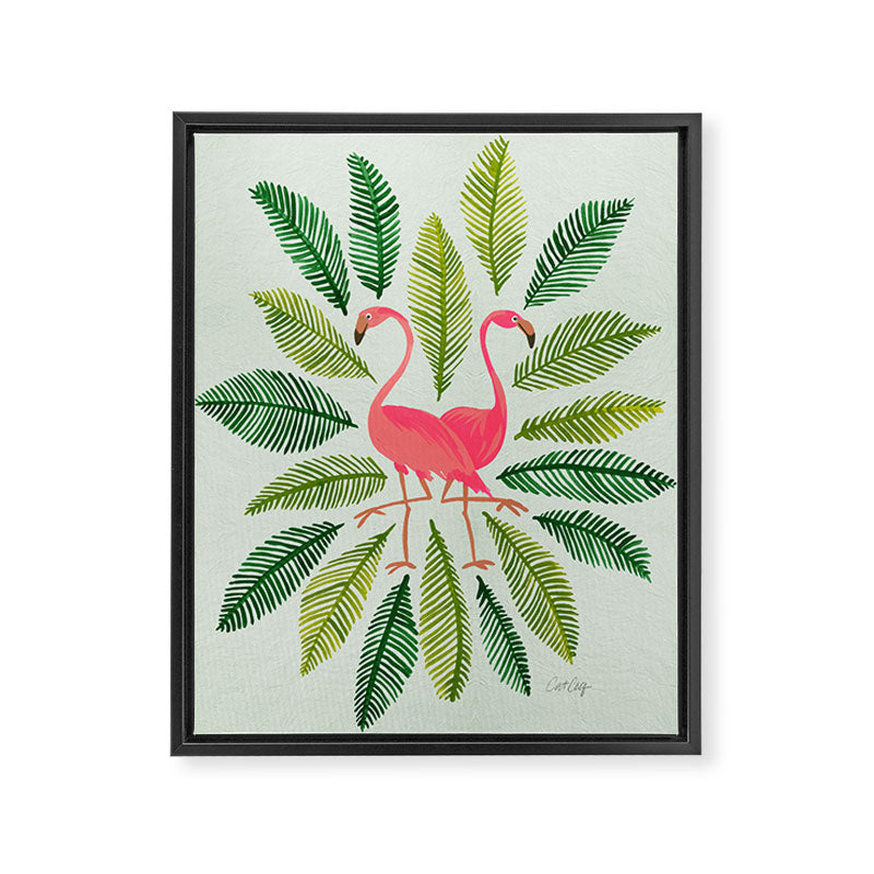 Flamingos Framed Canvas Print Gallery Image 8