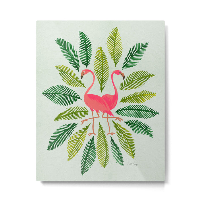 Flamingos Metal Print Gallery Image 1