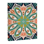 Floral Eye Mandala - Blue & Blush Canvas Print Gallery Image 8