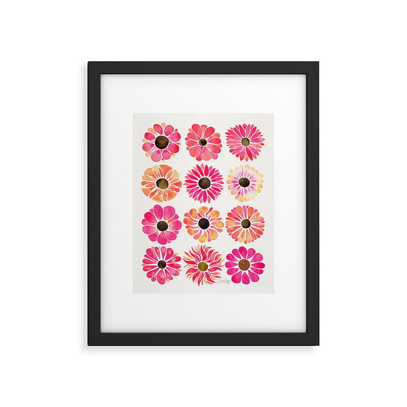 Flower Power - Pink Framed Art Print Gallery Image 6