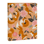 Foxes & Blooms - Melon Palette Canvas Print Gallery Image 8