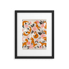 Foxes & Booms - Pink & Grey Framed Art Print Gallery Image 6